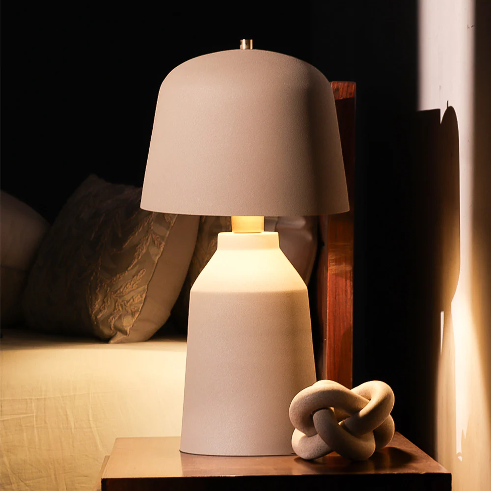 Kelsey Tapered Table Lamp XL - Greige - Image 4