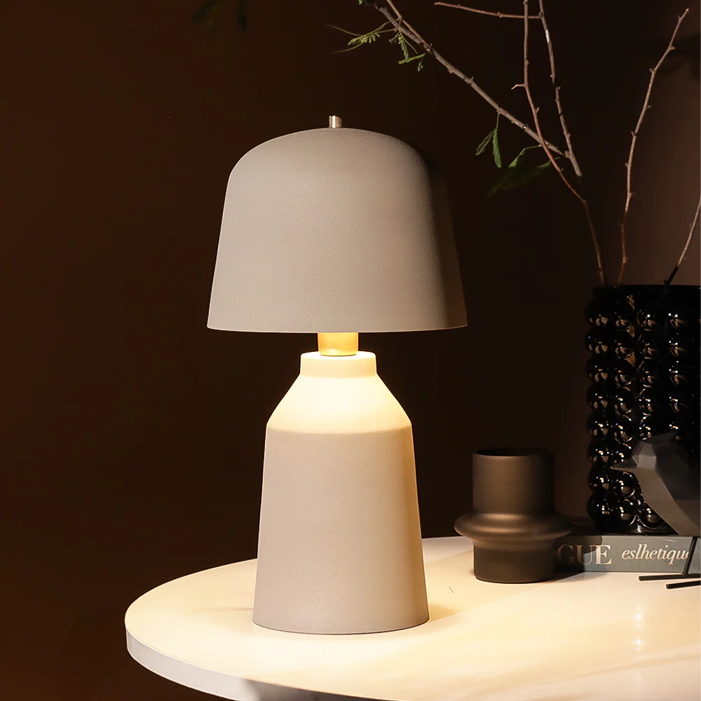 Kelsey Tapered Table Lamp XL - Greige - Image 5
