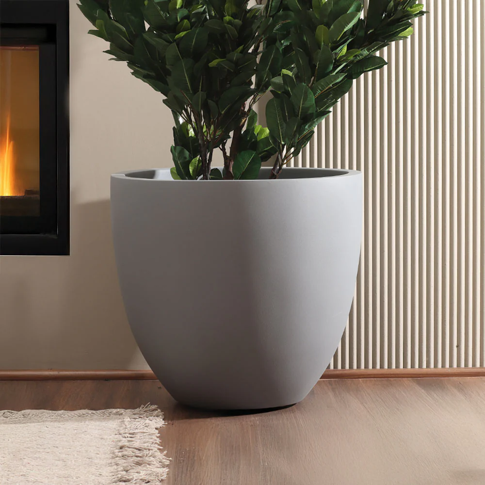 Kera Tapered Planter XL - Grey - Image 4
