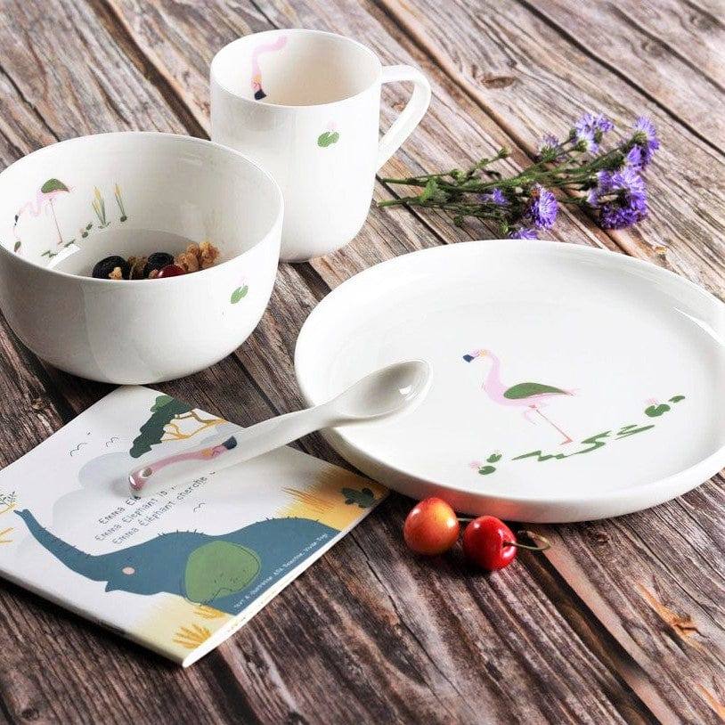 Kids 5-Piece Dinner Set - Fiona Flamingo - Image 5