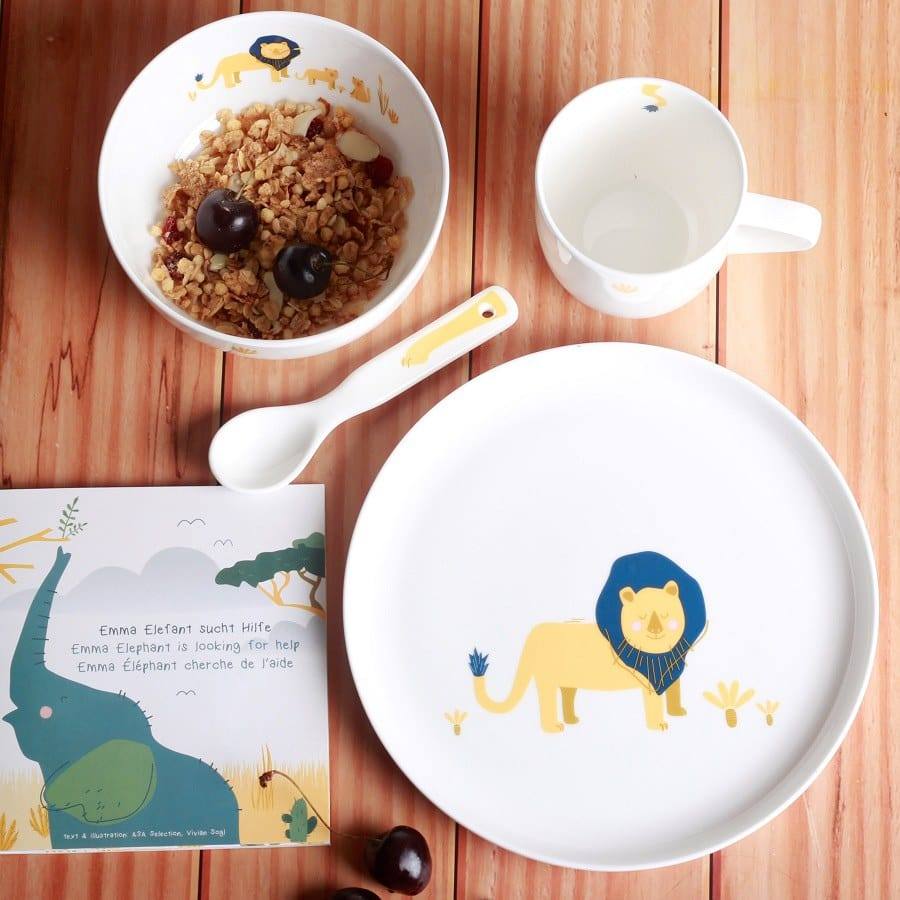 Kids 5-Piece Dinner Set - Leo Lion - Image 5