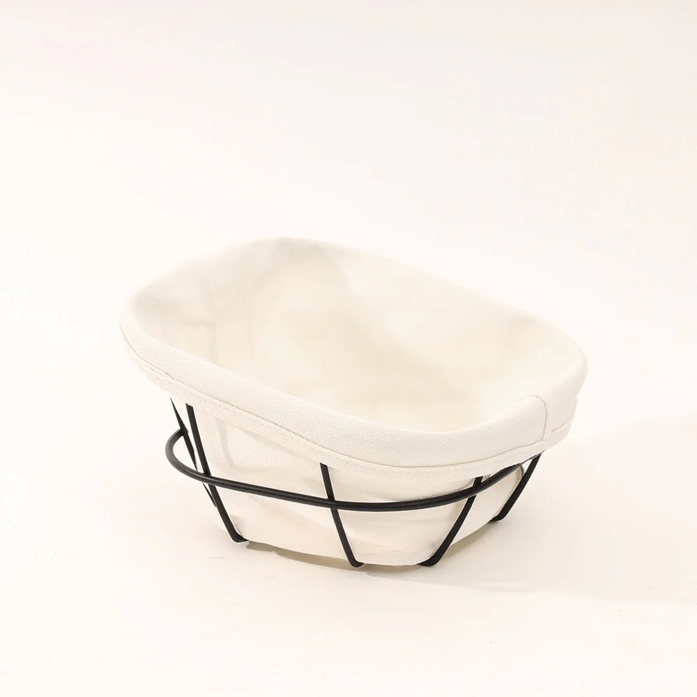 Kile Bread Basket with Lining Small - Black - Image 3
