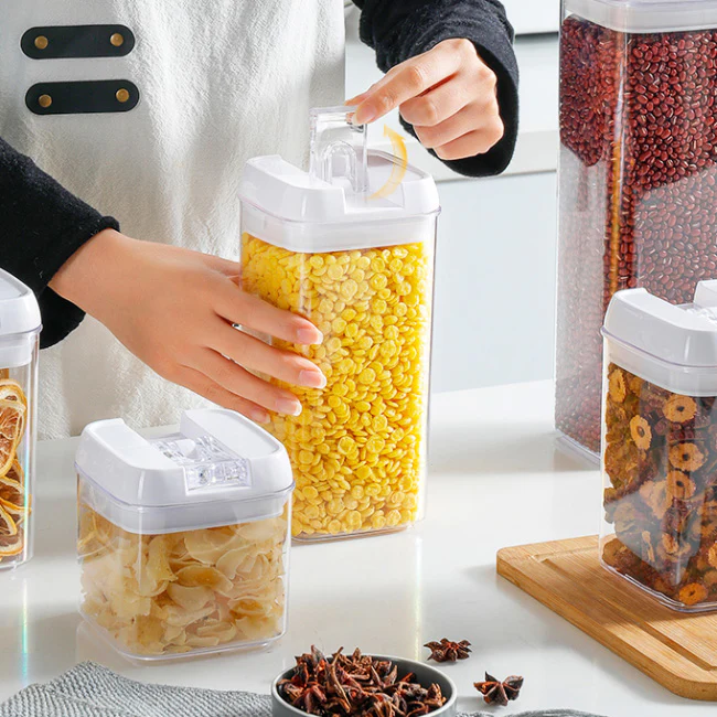 Klip Airtight Storage Jar 1300ml - White - Image 2