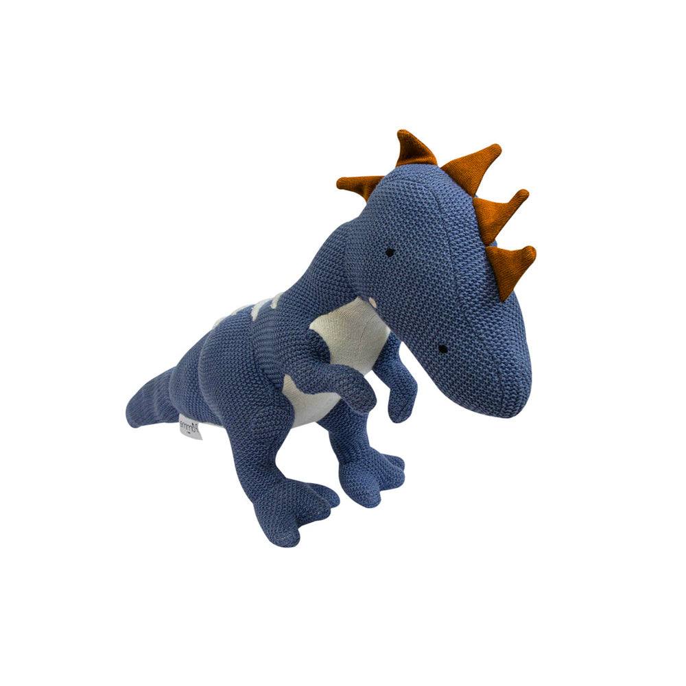 Knitted Soft Toy - Blue Dinosaur - Image 8