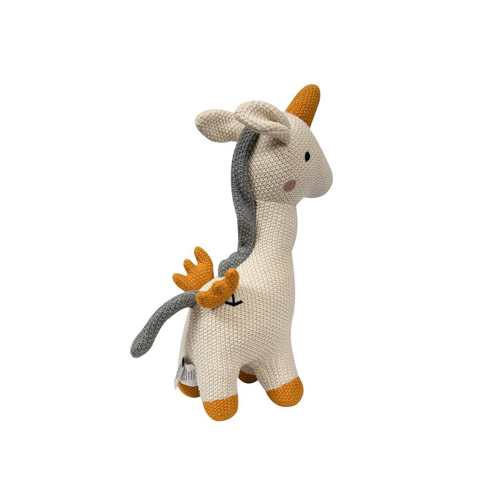 Knitted Soft Toy - Cream Unicorn - Image 5
