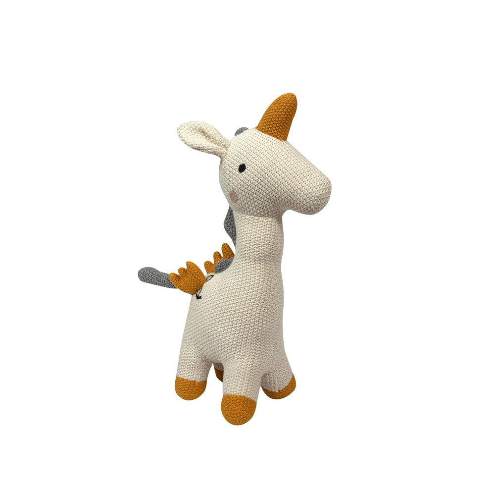 Knitted Soft Toy - Cream Unicorn - Image 7