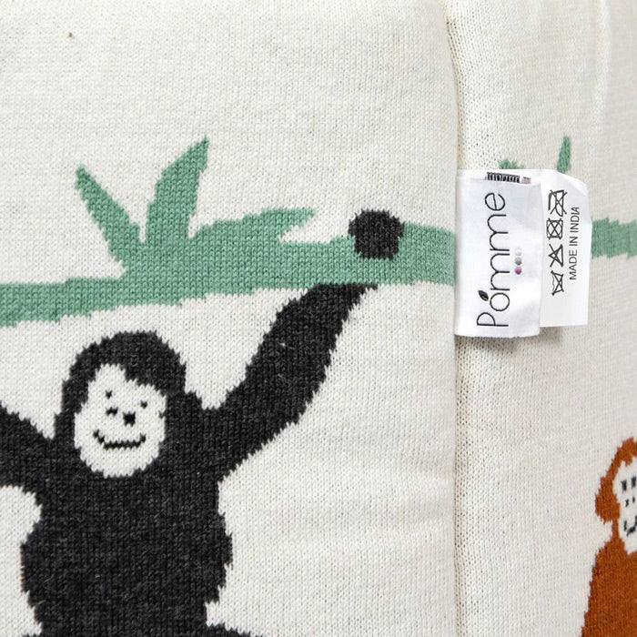 Knitted Storage Basket - Monkey Safari - Image 9