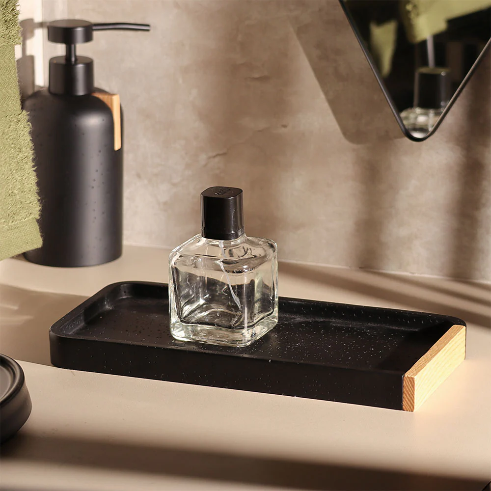 Kyoto Valet Tray Small - Black Natural