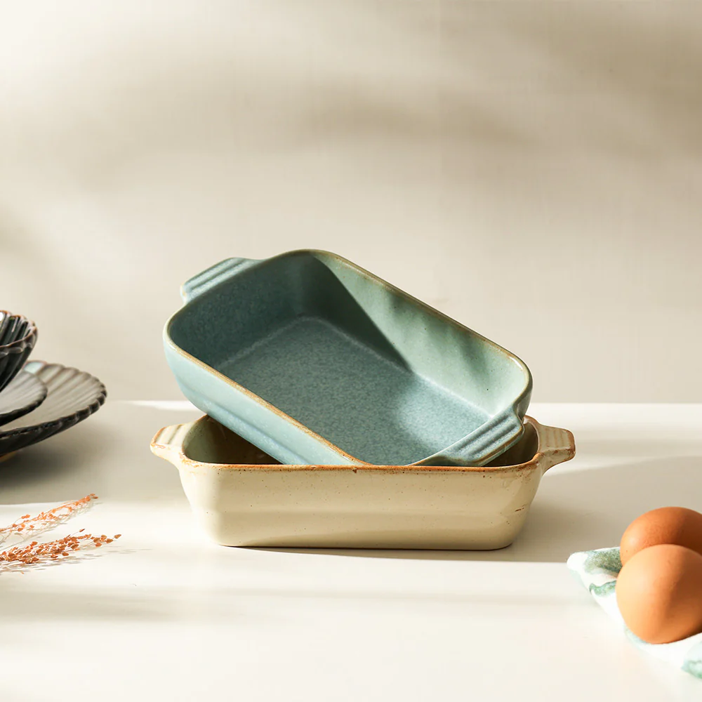Lacuna Baking Dish - Glossy Sand - Image 5