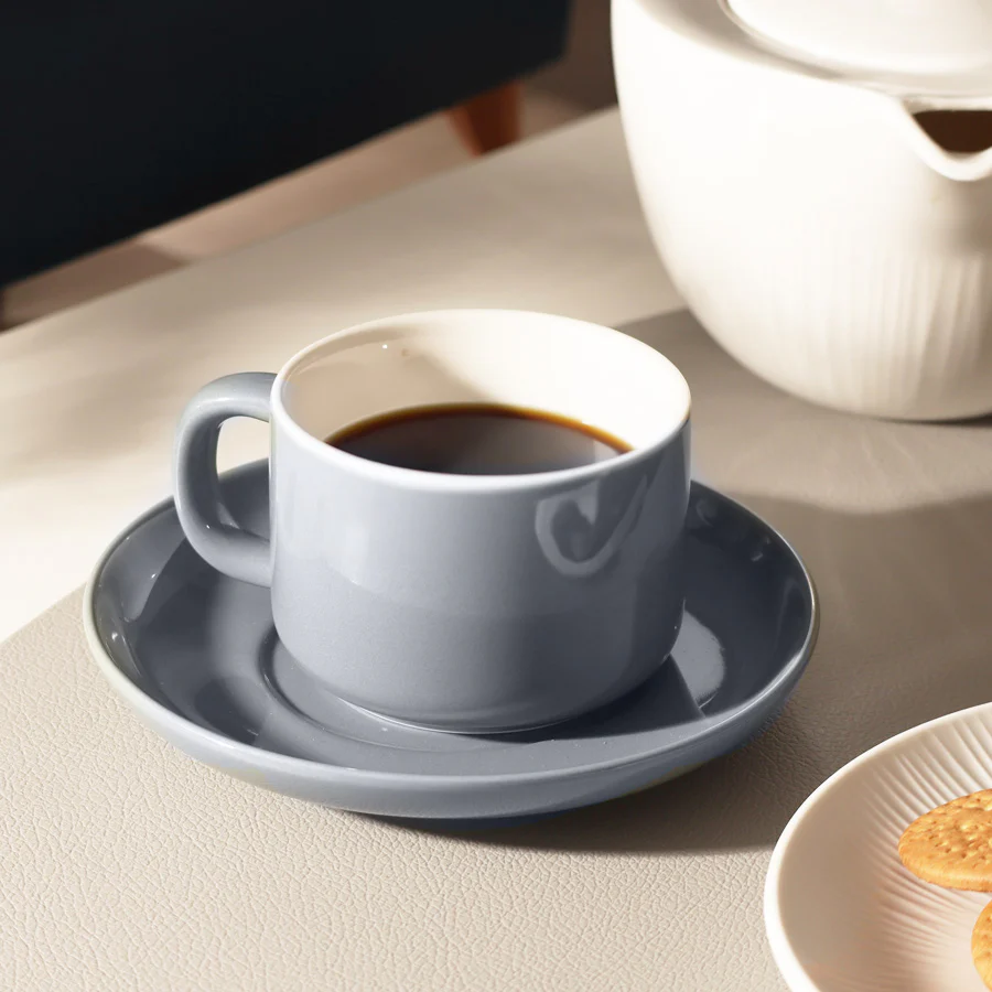 Lagom Cup and Saucer Set - Deep Blue - Image 2