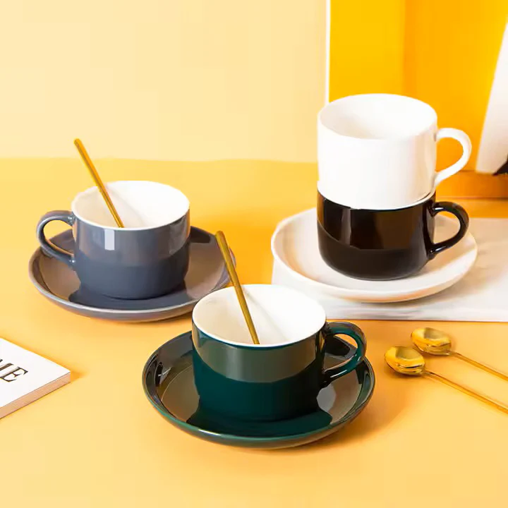 Lagom Cup and Saucer Set - Deep Blue - Image 8