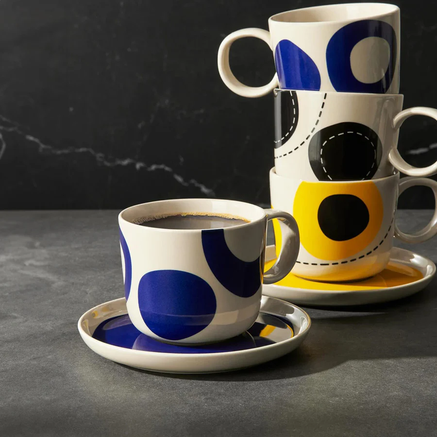 LaMer Coffee Cup With Saucer - Blue - Image 4