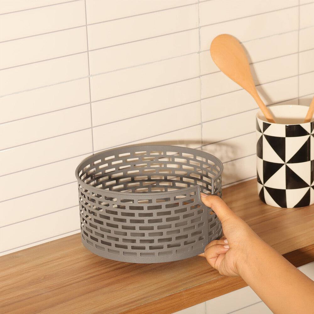 Lana Metal Basket Small - Grey - Image 6