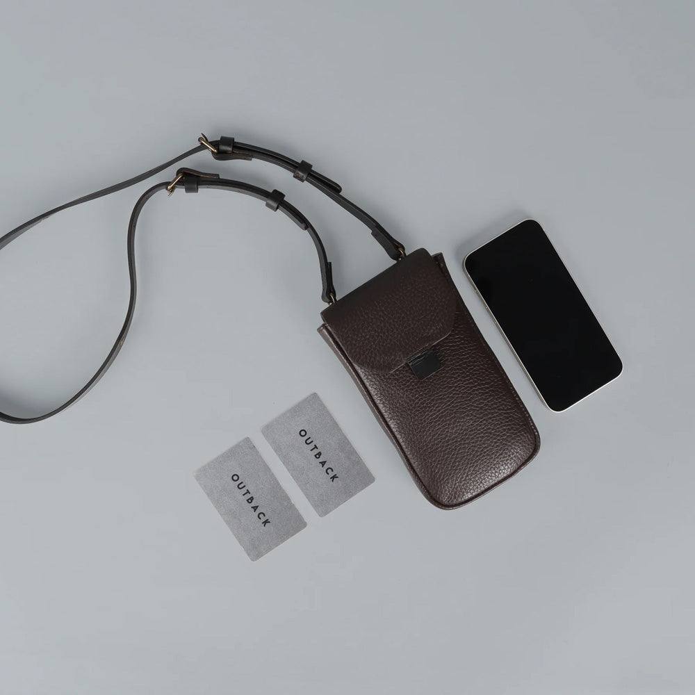Lanyard Phone Wallet - Brown - Image 5