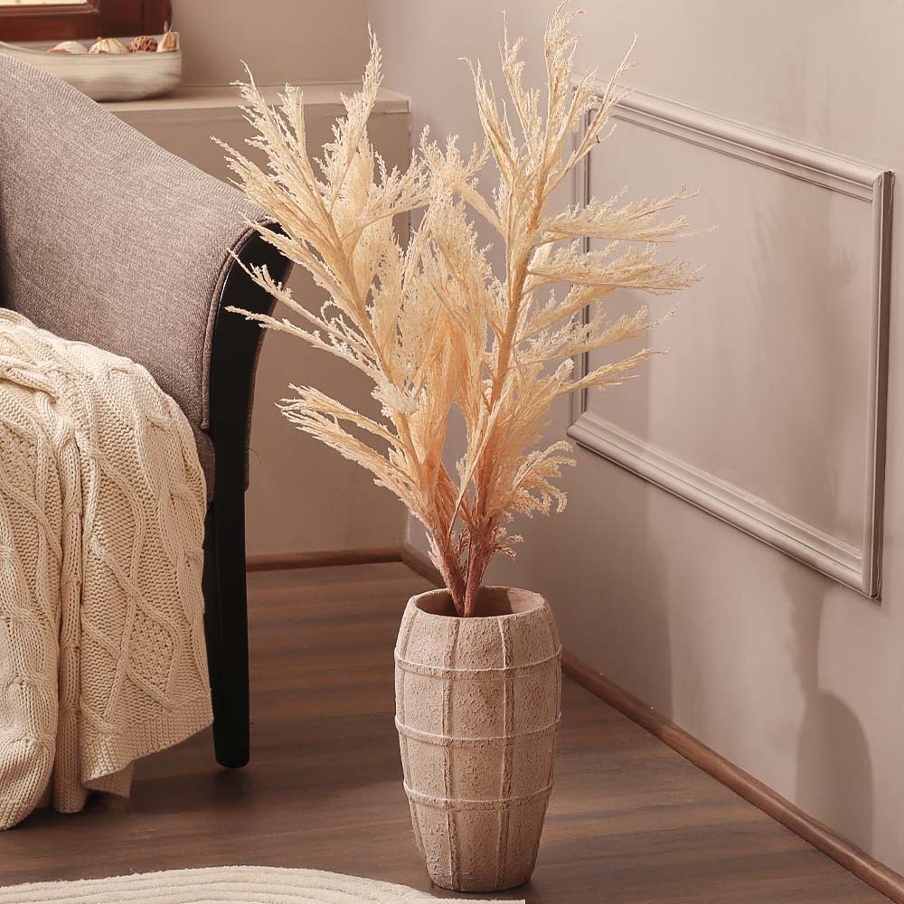 Latin Pampas Faux Stem - Cream - Image 3