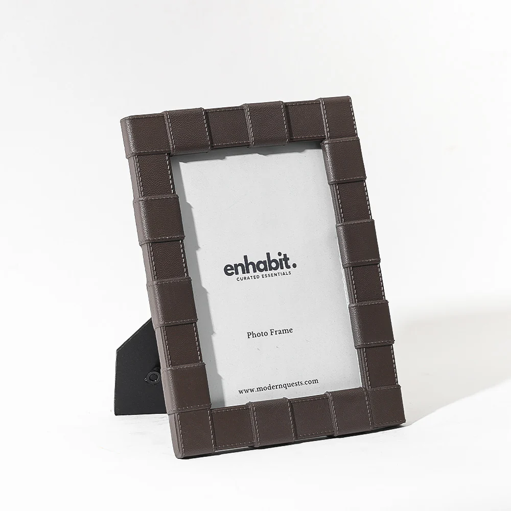Lattice Photo Frame Large - Bistre Brown - Image 3