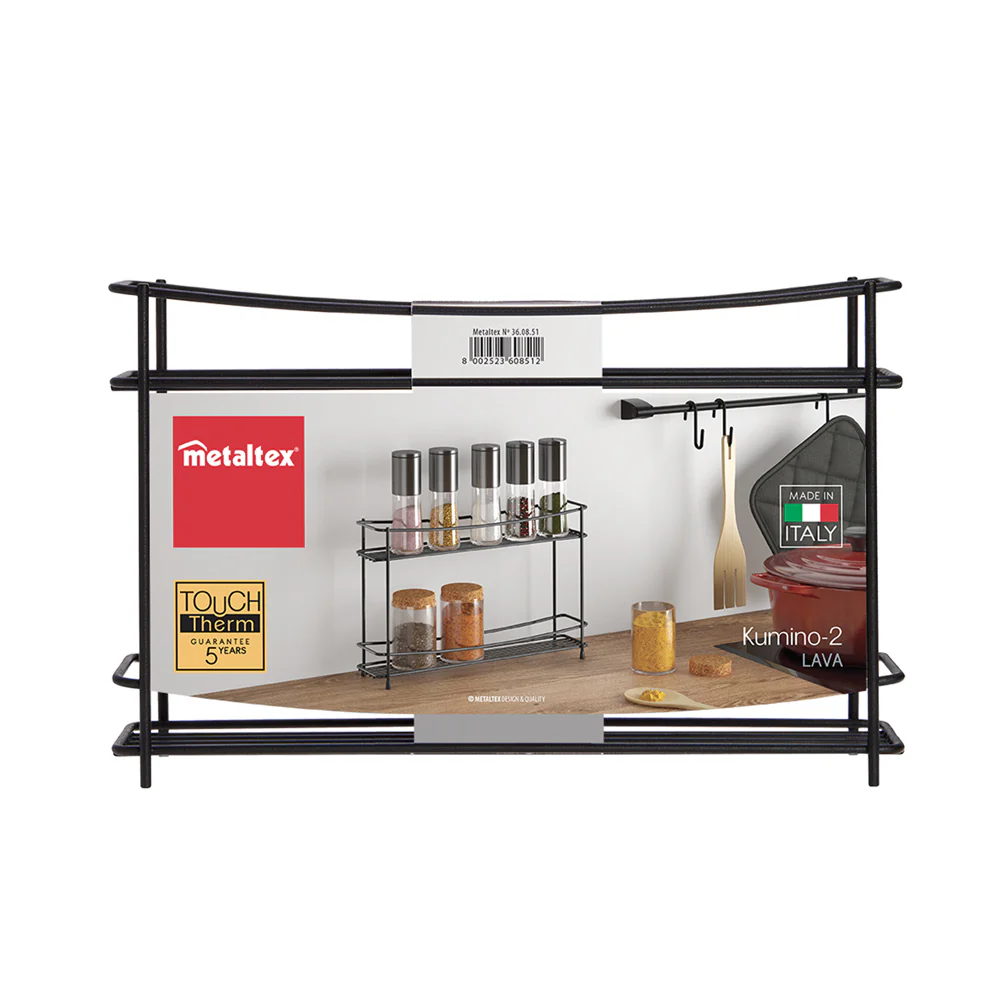 Lava 2-Tier Spice Rack - Black - Image 4