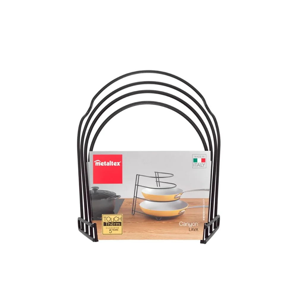 Lava Canyon 3-Tier Frying Pan Holder - Black - Image 4