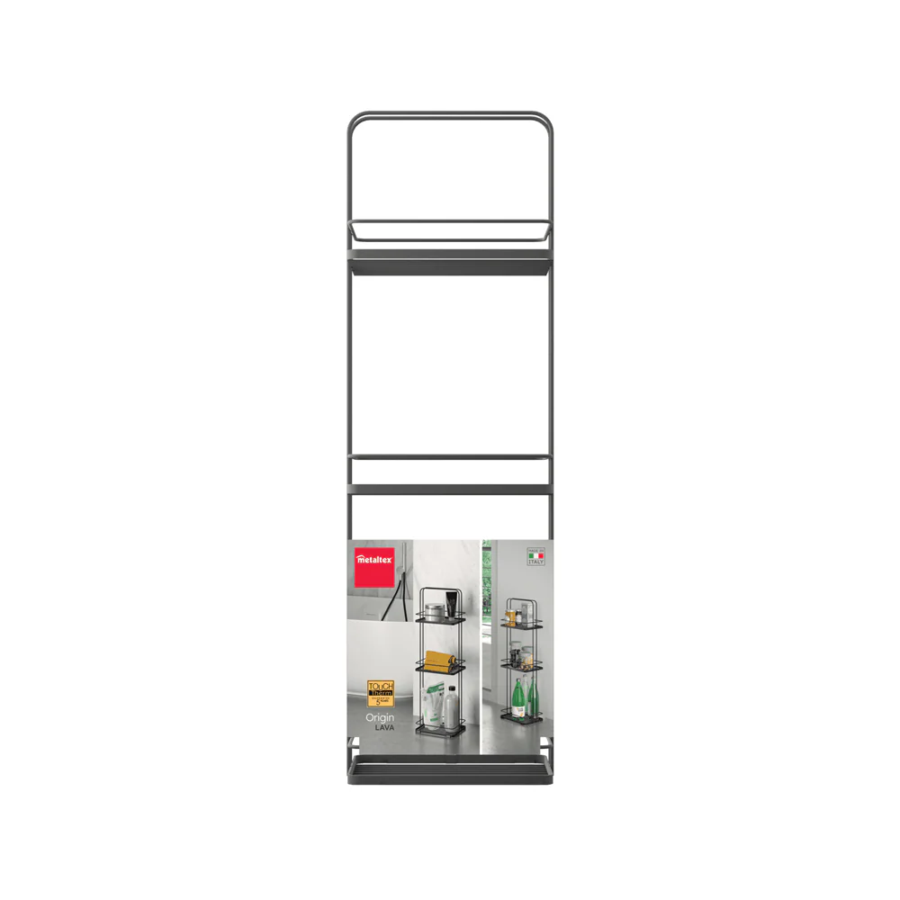 Lava Floor Standing 3-Tier Rack - Black - Image 5