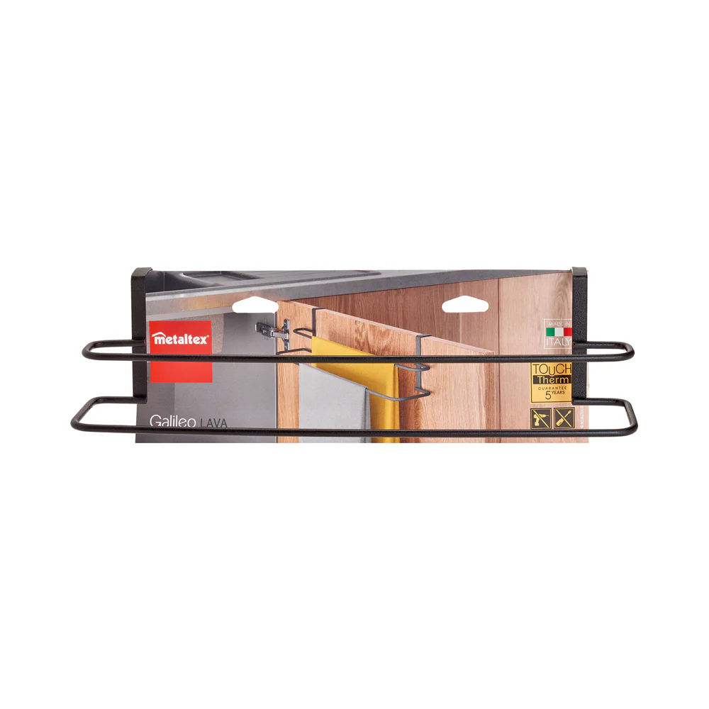 Lava Galileo Double Kitchen Towel Holder - Black - Image 4
