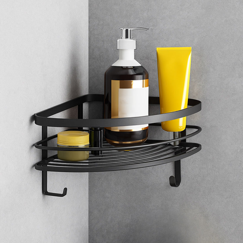 Lava Curved Corner Shelf - Black - Image 2