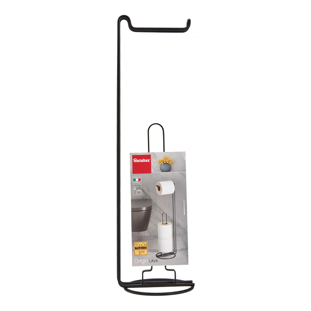 Lava Origin Toilet Paper Holder with Dispenser - Black - Image 5
