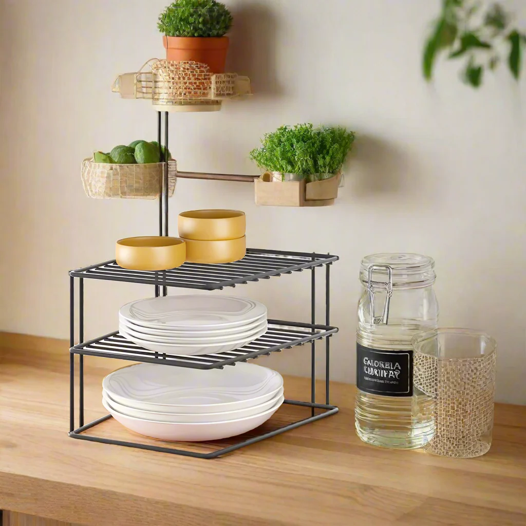 Lava Palio 2-Tier Corner Rack - Black - Image 5