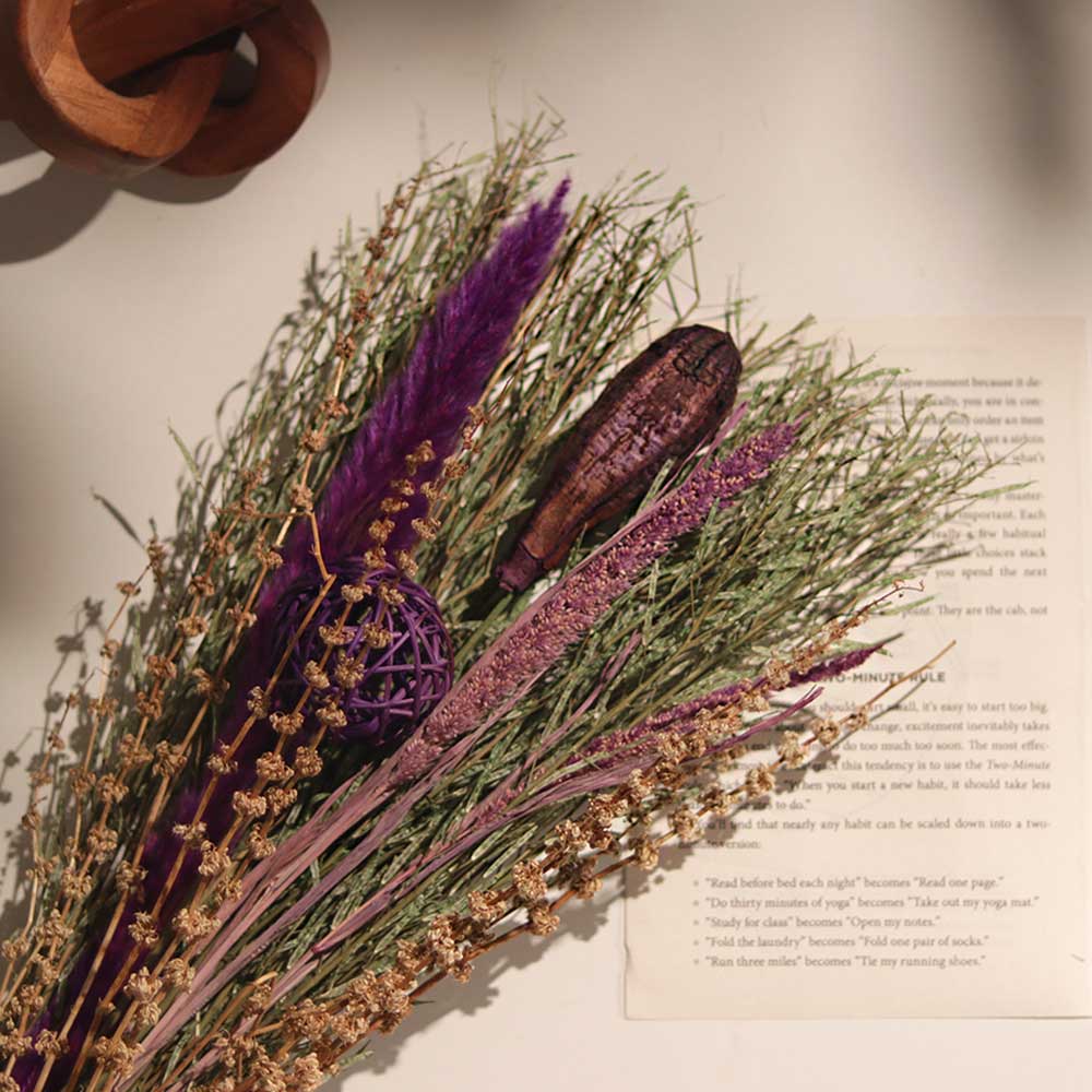 Lavender Dried Bouquet - Purple Earthy - Image 3