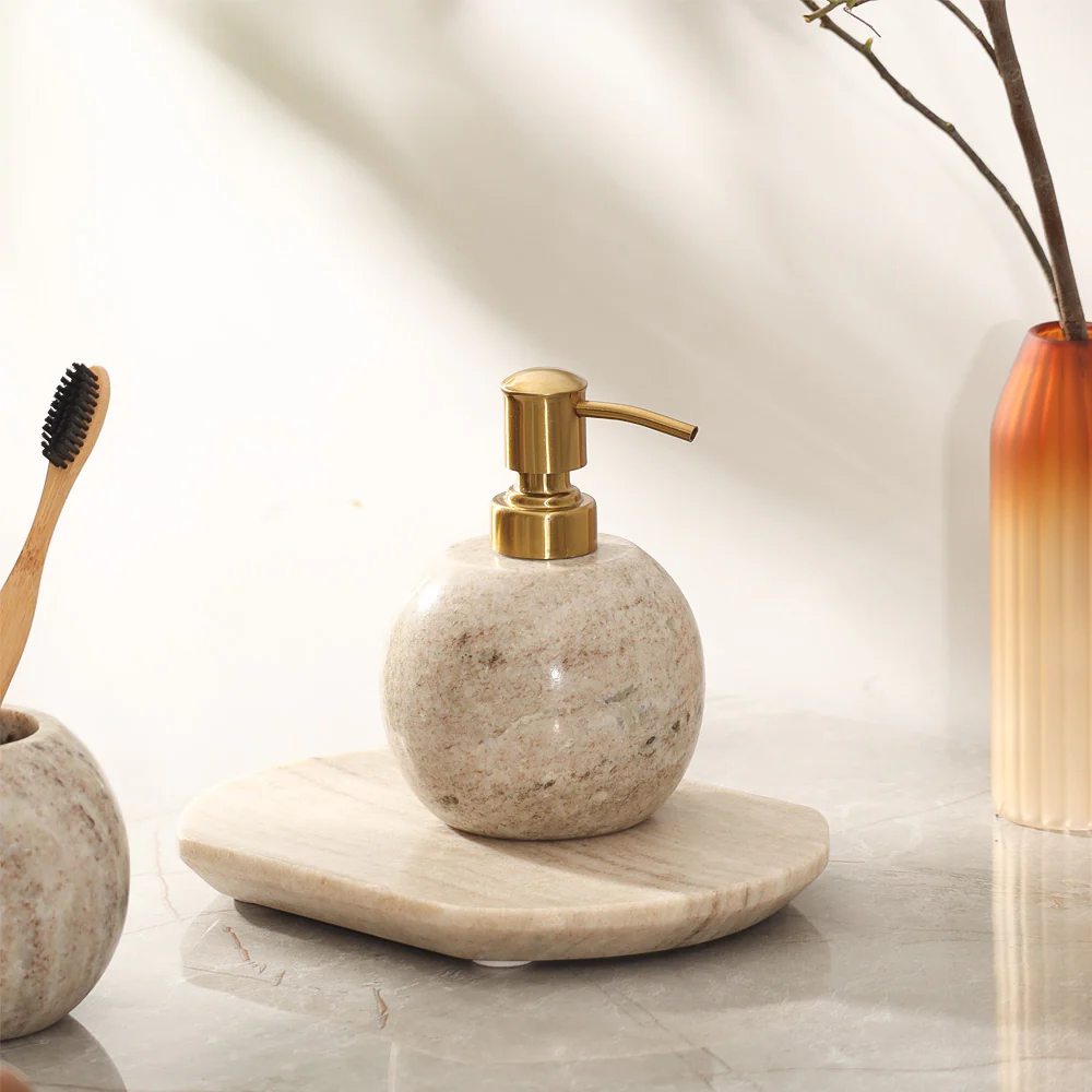 Lavo Marble Soap Dispenser - Desert - Image 2