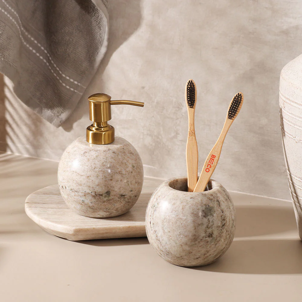 Lavo Marble Soap Dispenser - Desert - Image 6