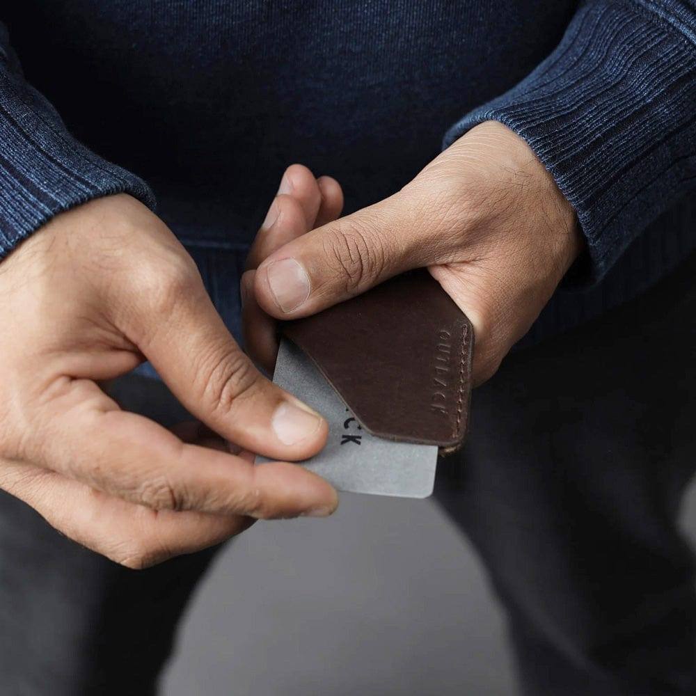 Leather Card Sleeve - Brown - Image 12