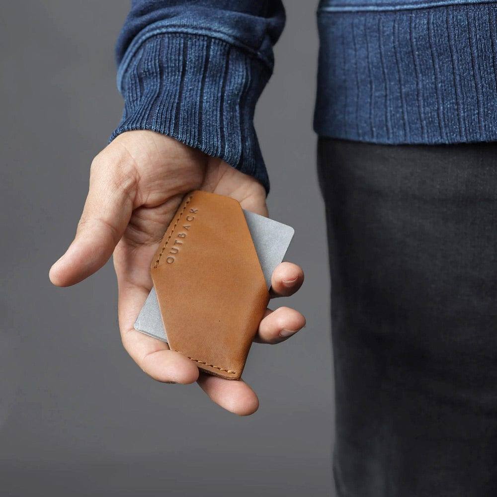 Leather Card Sleeve - Tan - Image 14