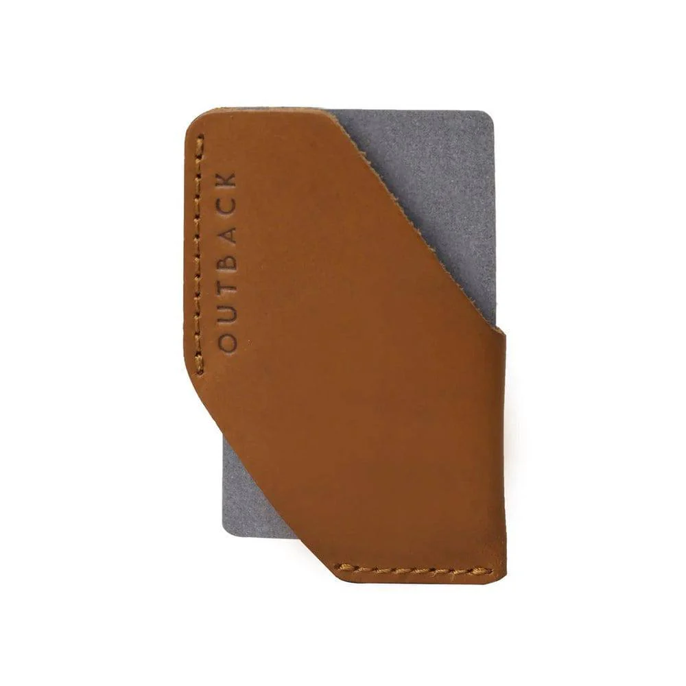 Leather Card Sleeve - Tan - Image 3