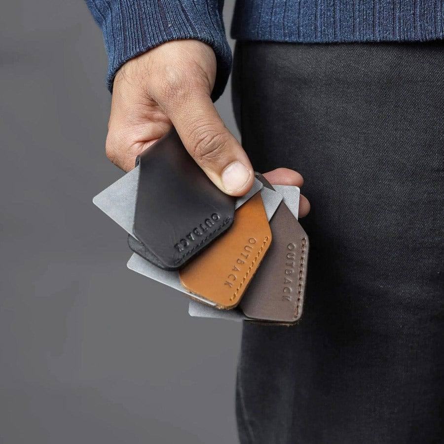 Leather Card Sleeve - Tan - Image 7