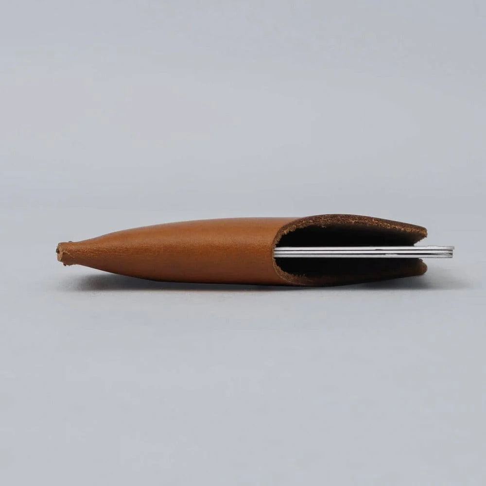 Leather Card Sleeve - Tan - Image 9
