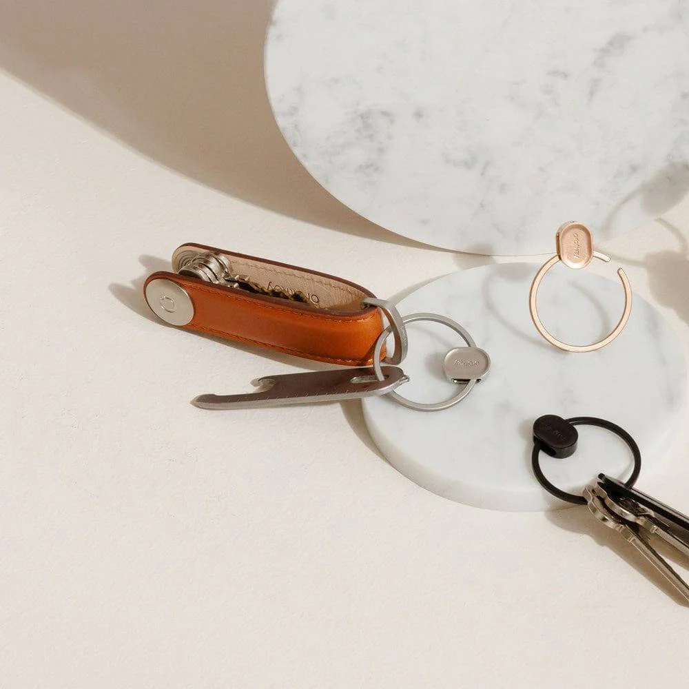 Leather Key Organiser - Cognac - Image 5