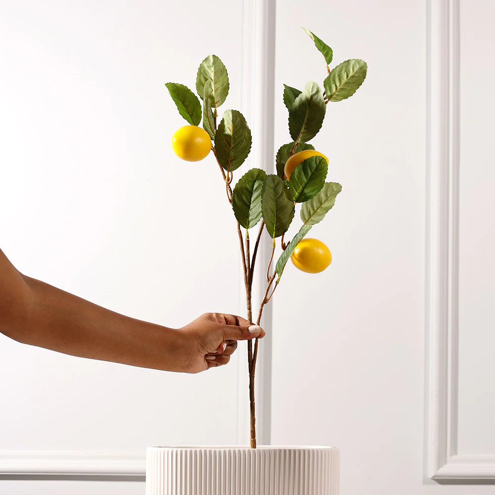 Lemon Tree Faux Branch - Yellow Green - Image 3