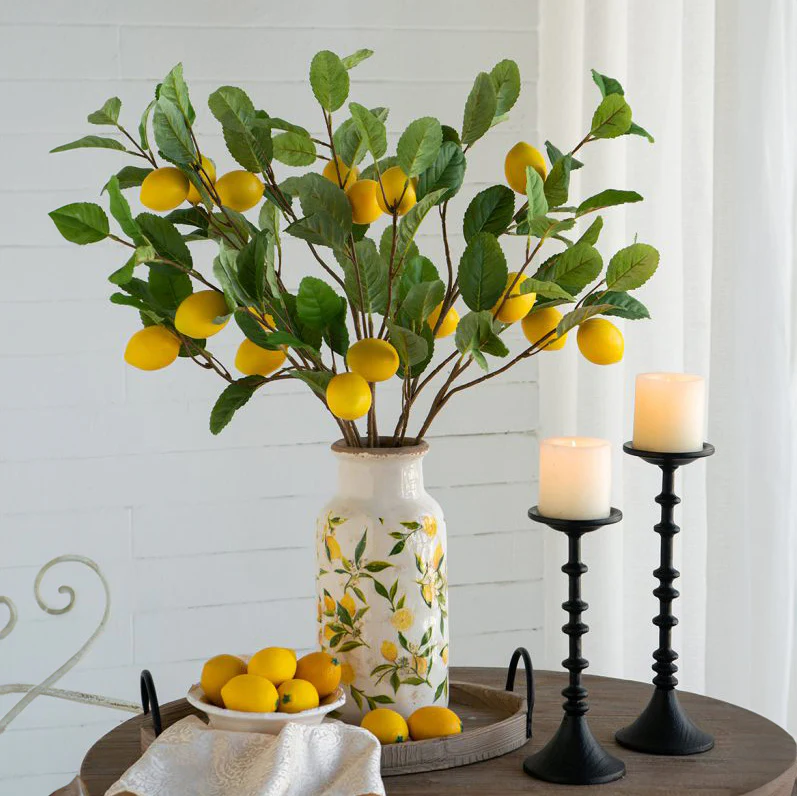 Lemon Tree Faux Branch - Yellow Green - Image 8