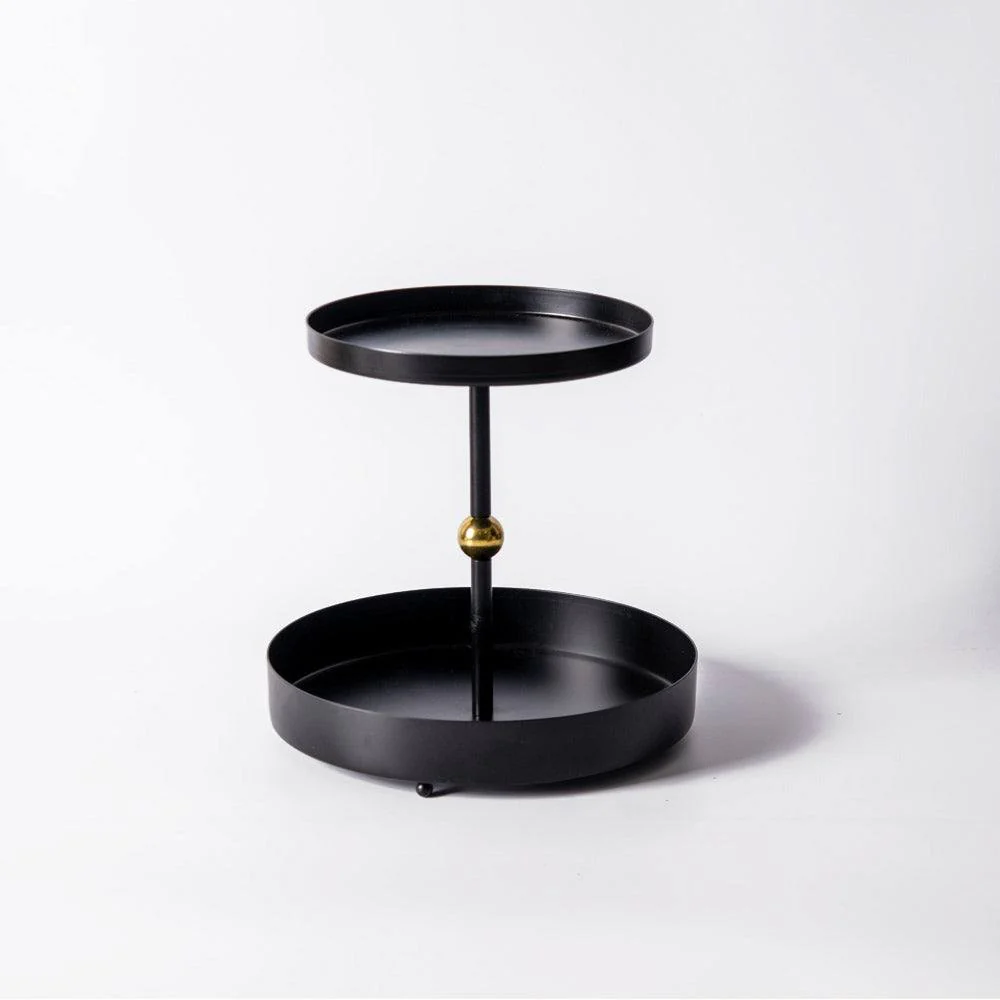 Liam 2-Tier Tray - Black Gold - Image 3