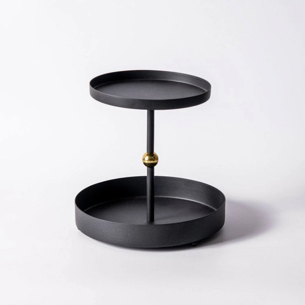 Liam 2-Tier Tray - Charcoal Gold - Image 3