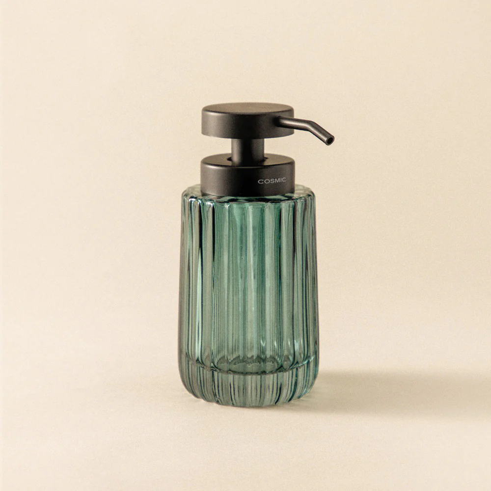 Lido Glass Soap Dispenser - Bluish Green - Image 3
