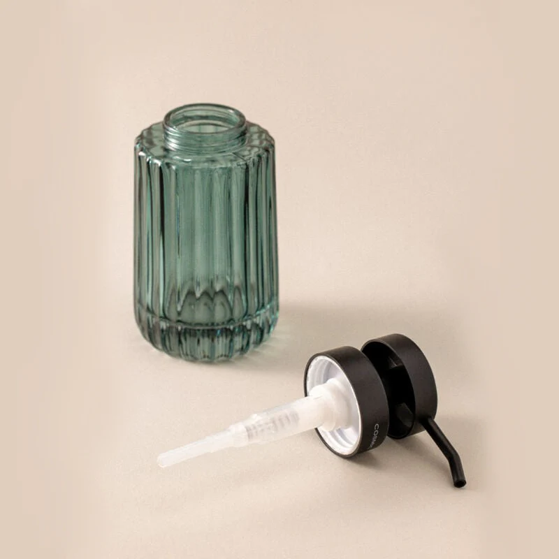 Lido Glass Soap Dispenser - Bluish Green - Image 4