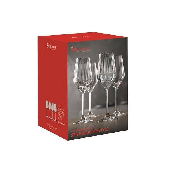 Lifestyle Champagne Glasses 310ml, Set of 4 - Image 3