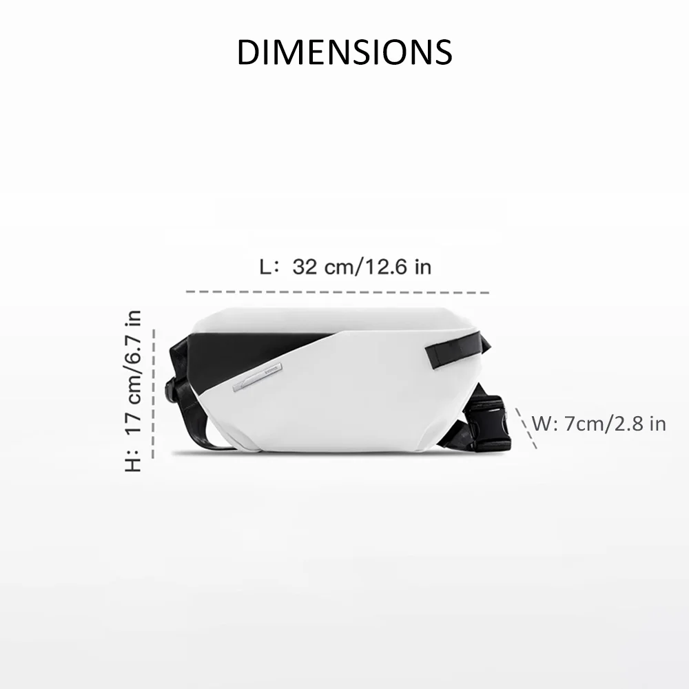 Lightweight Sling Bag - White - Image 6