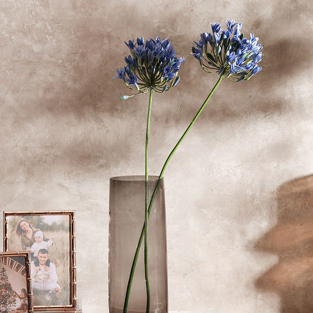 Lily of the Nile Faux Stem - Dark Blue - Image 3