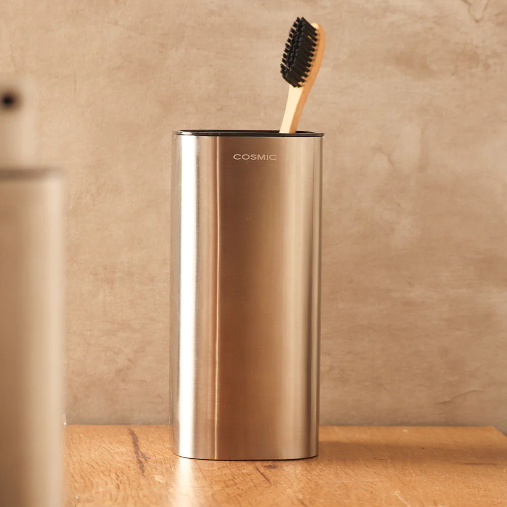 Line Toothbrush Tumbler - Brushed SS - Image 4