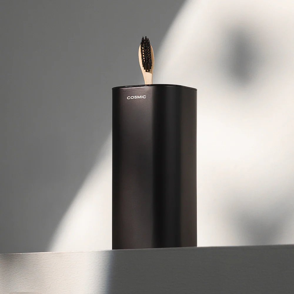 Line Toothbrush Tumbler - Matte Black
