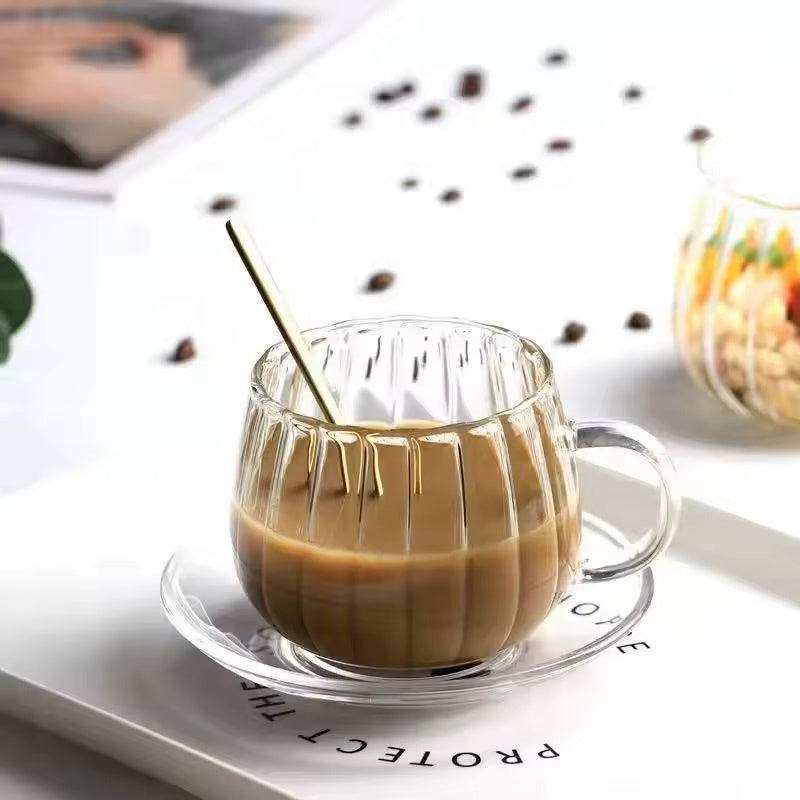 Lines Borosilicate Glass Mug With Handle - Image 5