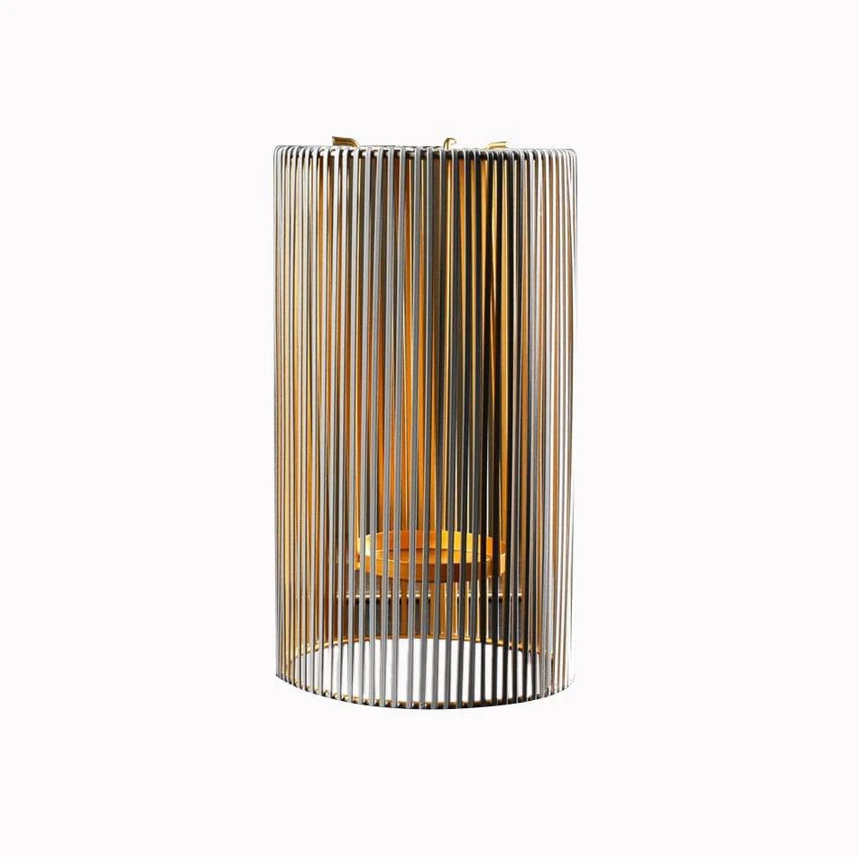Lines Candle Holder Large - Grey Gold - Image 3