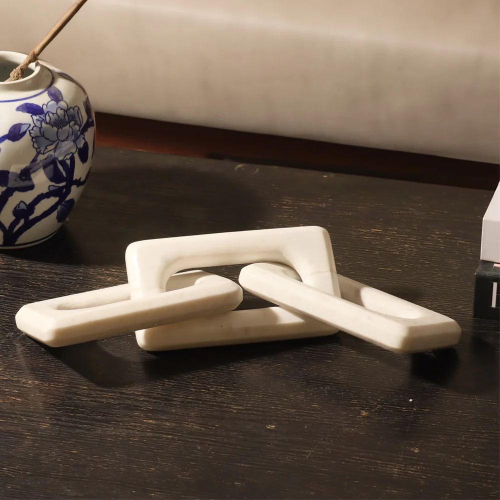 Links Decorative Accent - Ivory White - Image 4